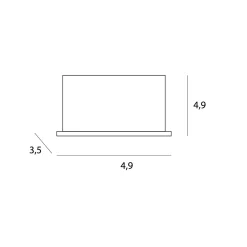 MAXLIGHT H0135 OPRAWA WPUSTOWA X-LINE, DO SKOMPLETOWANIA Z TRAFO HT0135