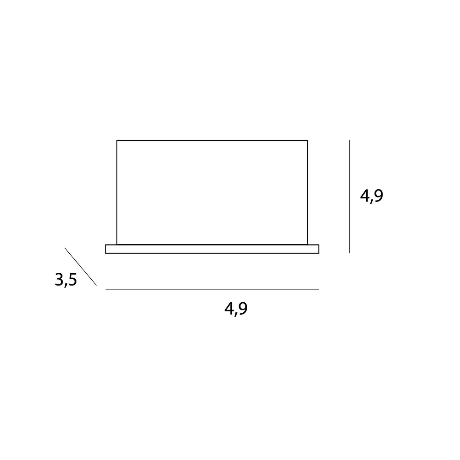 MAXLIGHT H0135 OPRAWA WPUSTOWA X-LINE, DO SKOMPLETOWANIA Z TRAFO HT0135