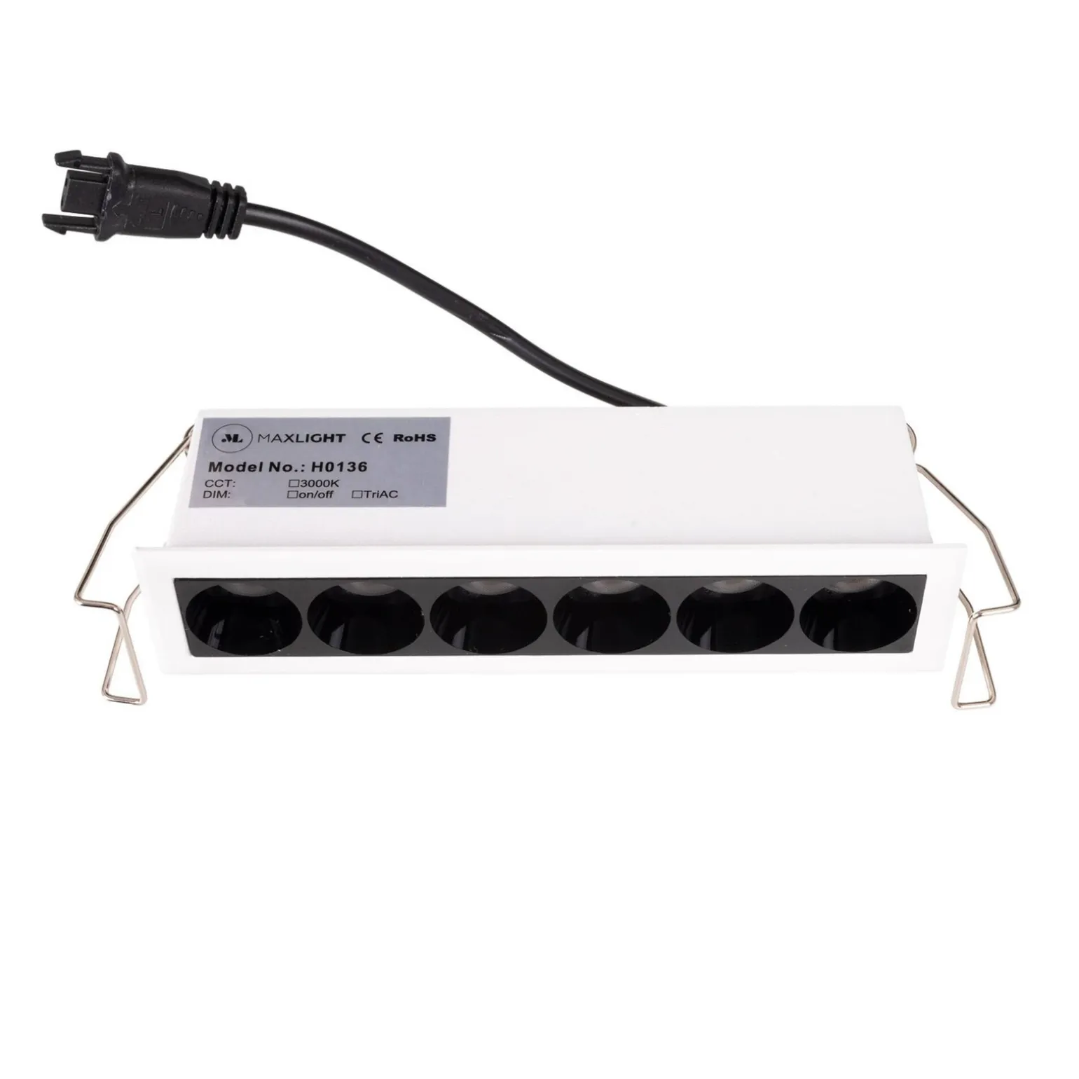 MAXLIGHT H0136 OPRAWA WPUSTOWA X-LINE, DO SKOMPLETOWANIA Z TRAFO HT0136