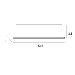 MAXLIGHT H0136 OPRAWA WPUSTOWA X-LINE, DO SKOMPLETOWANIA Z TRAFO HT0136