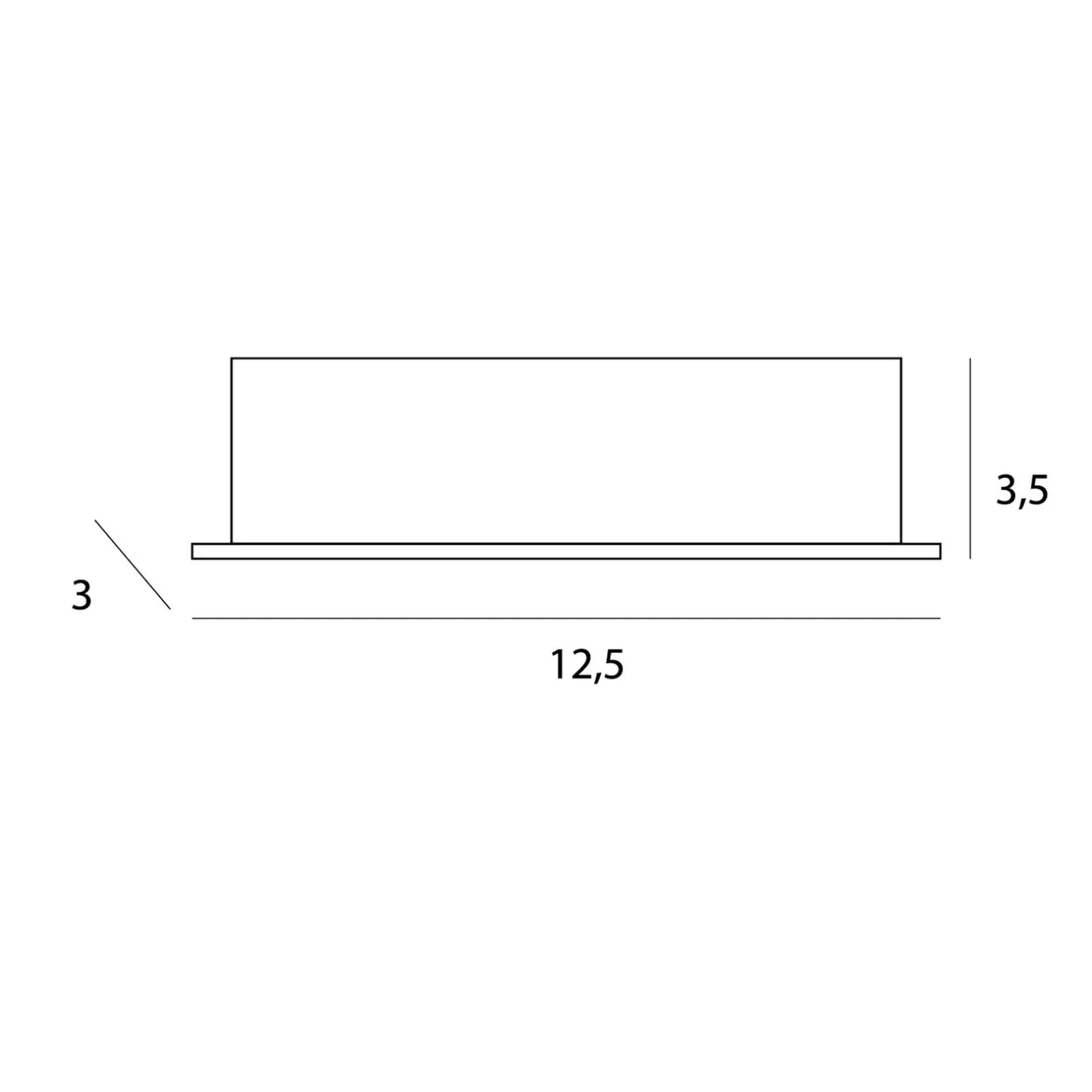 MAXLIGHT H0136 OPRAWA WPUSTOWA X-LINE, DO SKOMPLETOWANIA Z TRAFO HT0136