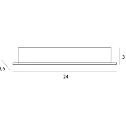 MAXLIGHT H0138 OPRAWA WPUSTOWA X-LINE, DO SKOMPLETOWANIA Z TRAFO HT0138