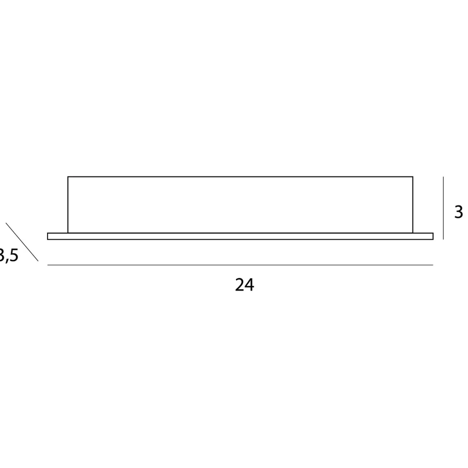 MAXLIGHT H0138 OPRAWA WPUSTOWA X-LINE, DO SKOMPLETOWANIA Z TRAFO HT0138