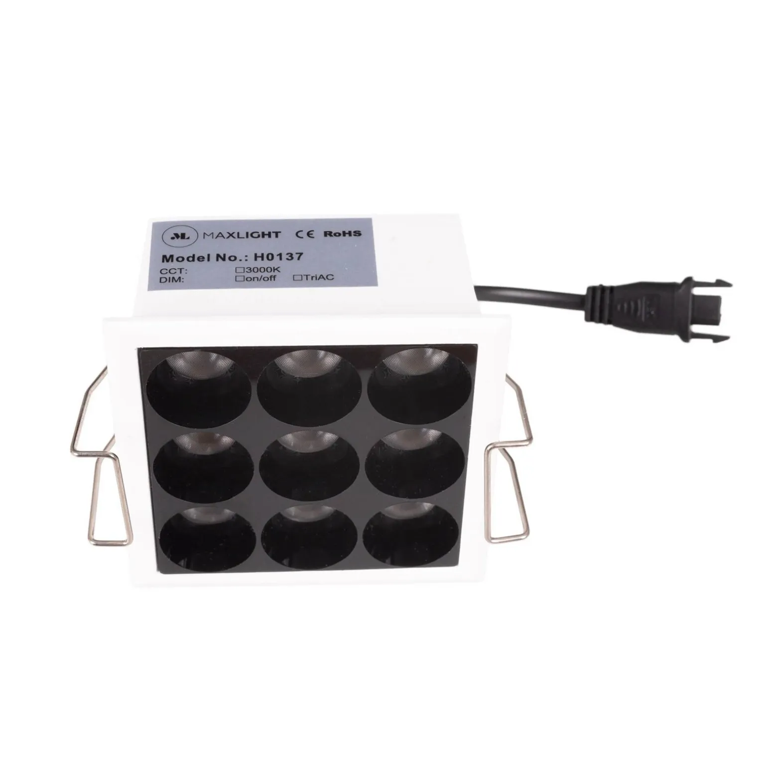 MAXLIGHT H0137 OPRAWA WPUSTOWA X-LINE, DO SKOMPLETOWANIA Z TRAFO HT0137