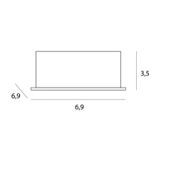 MAXLIGHT H0137 OPRAWA WPUSTOWA X-LINE, DO SKOMPLETOWANIA Z TRAFO HT0137