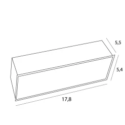 MAXLIGHT H180.03 RAMKA WPUSTOWA MODULAR, DO SKOMPLETOWANIA Z MODUŁEM HM180 I TRAFO HT180