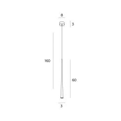 MAXLIGHT P0485 LAMPA WISZĄCA COFFEE GOLD DUŻA