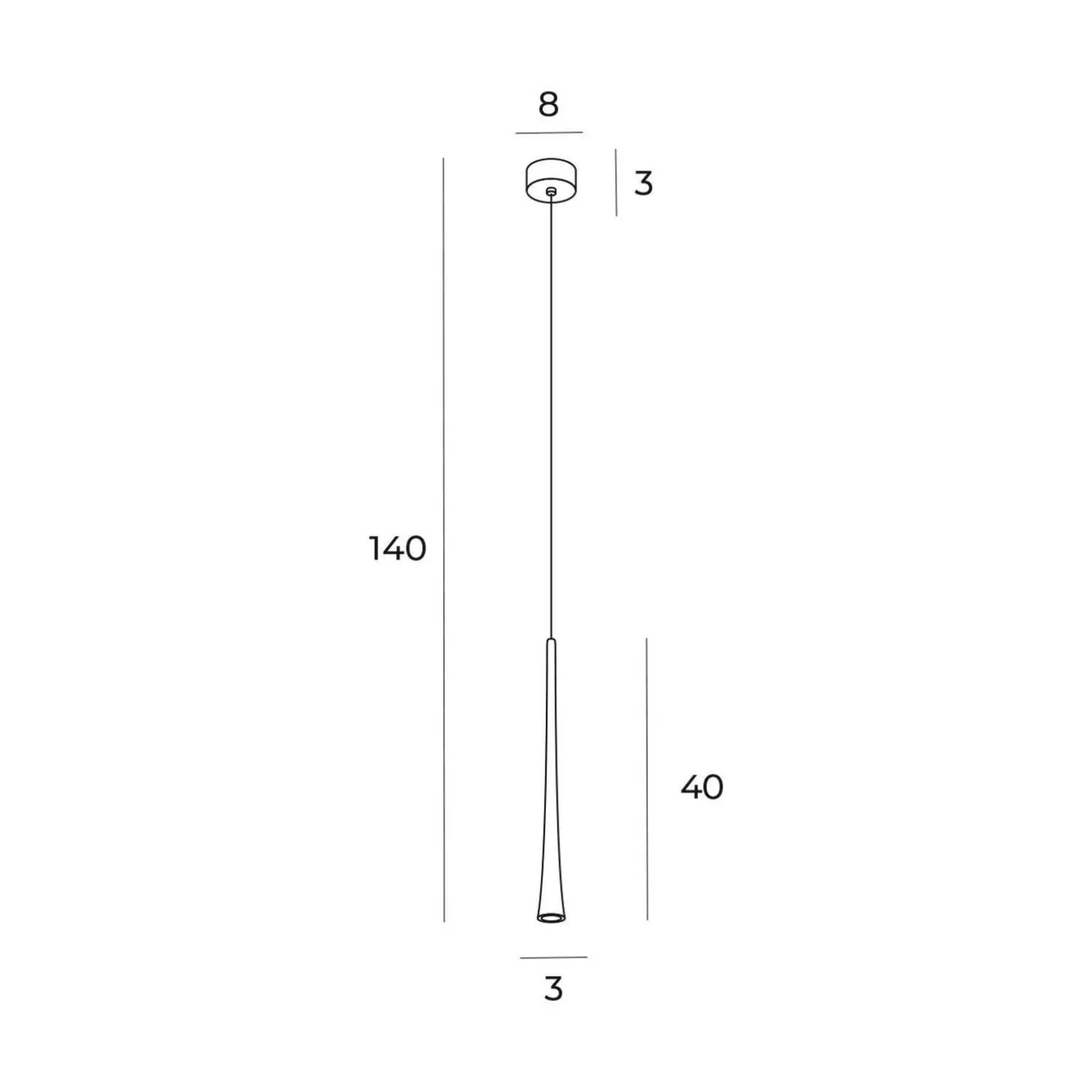 MAXLIGHT P0484 LAMPA WISZĄCA COFFEE GOLD MAŁA