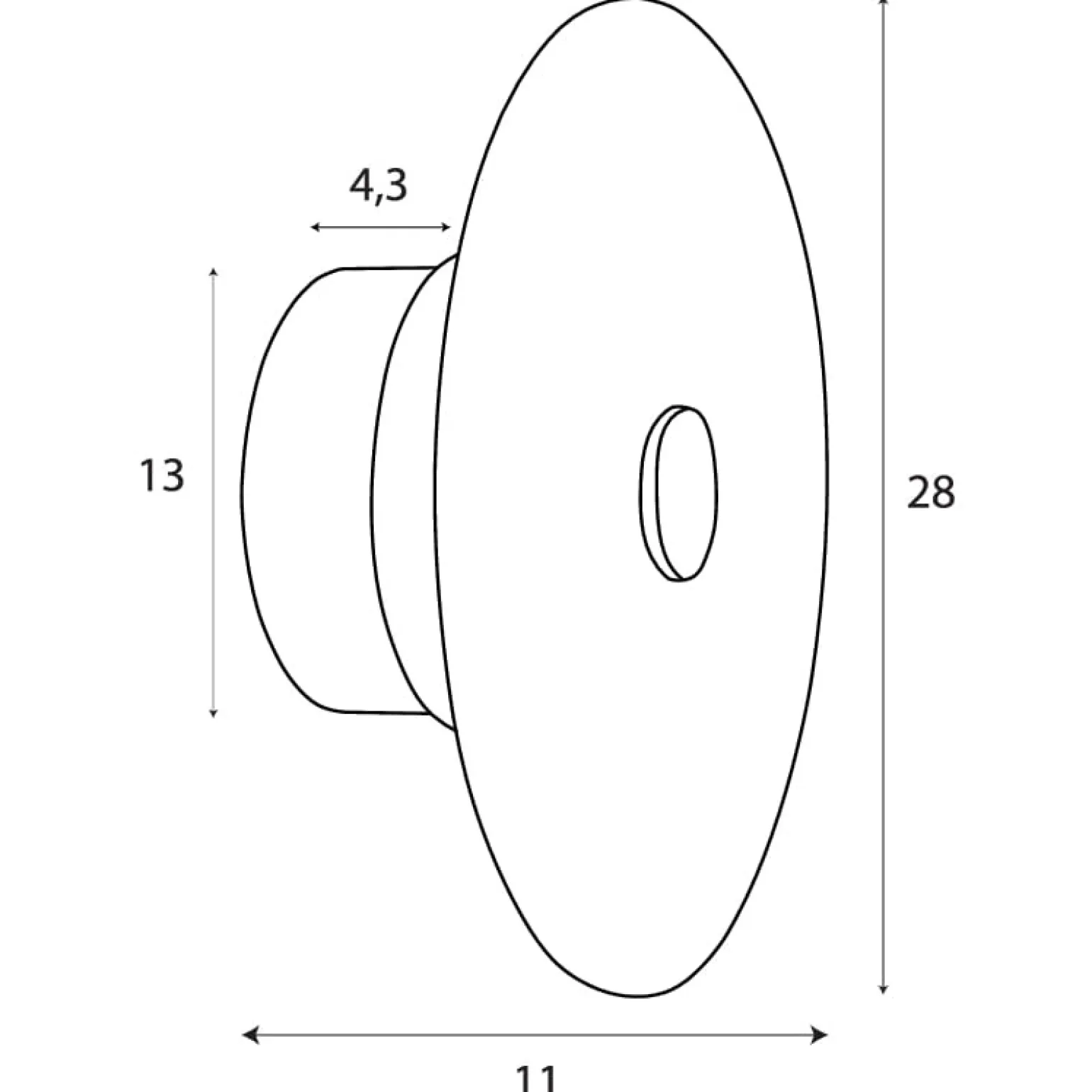 MAXLIGHT W0355 KINKIET PAOLA 1L CHAMPAGNE GLASS