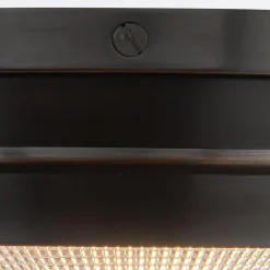 Mały plafon Willard - 1 źródło światła - Miejski brąz (QN-WILLARD-F-S-UBZ-PG) - Quintiesse