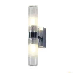 MIBO WALL UP-DOWN, lampa ścienna, QT14, IP21, up/down, chrom, maks. 50 W (151282) - SLV