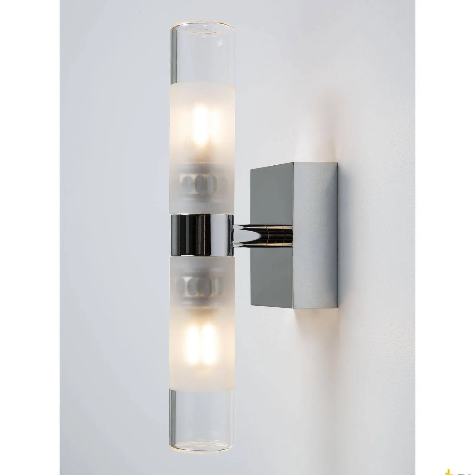 MIBO WALL UP-DOWN, lampa ścienna, QT14, IP21, up/down, chrom, maks. 50 W (151282) - SLV