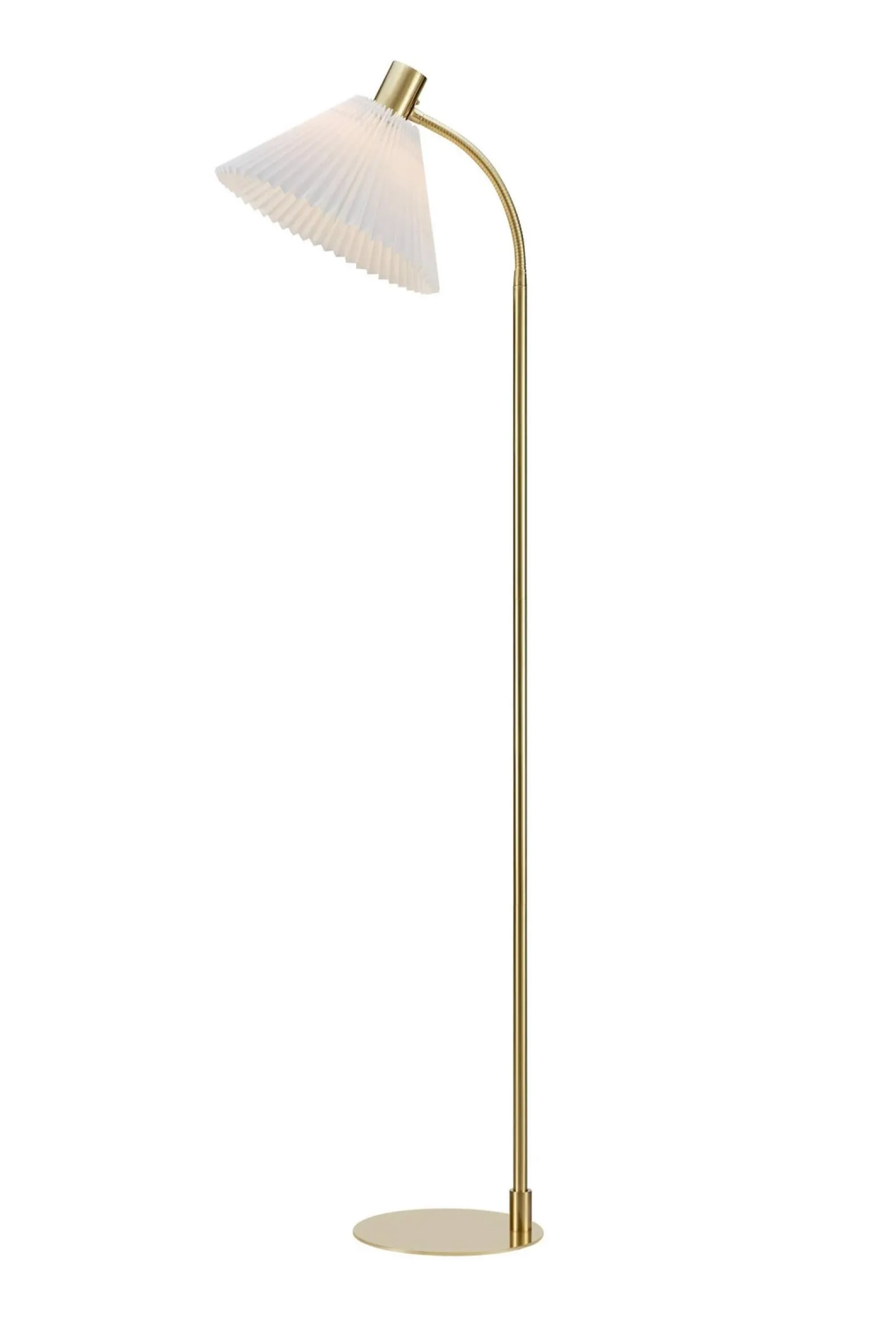 MIRA Floor 1L Brushed Brass/White (108569) Markslojd