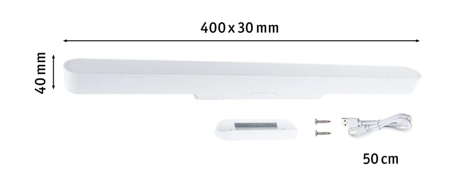 Mobilna lmapa meblowa ATALI LED DIM 2,6W 4000K 240lm USB-C 3.7W biały / tworzywo sztuczne (PL92268) - PAULMANN