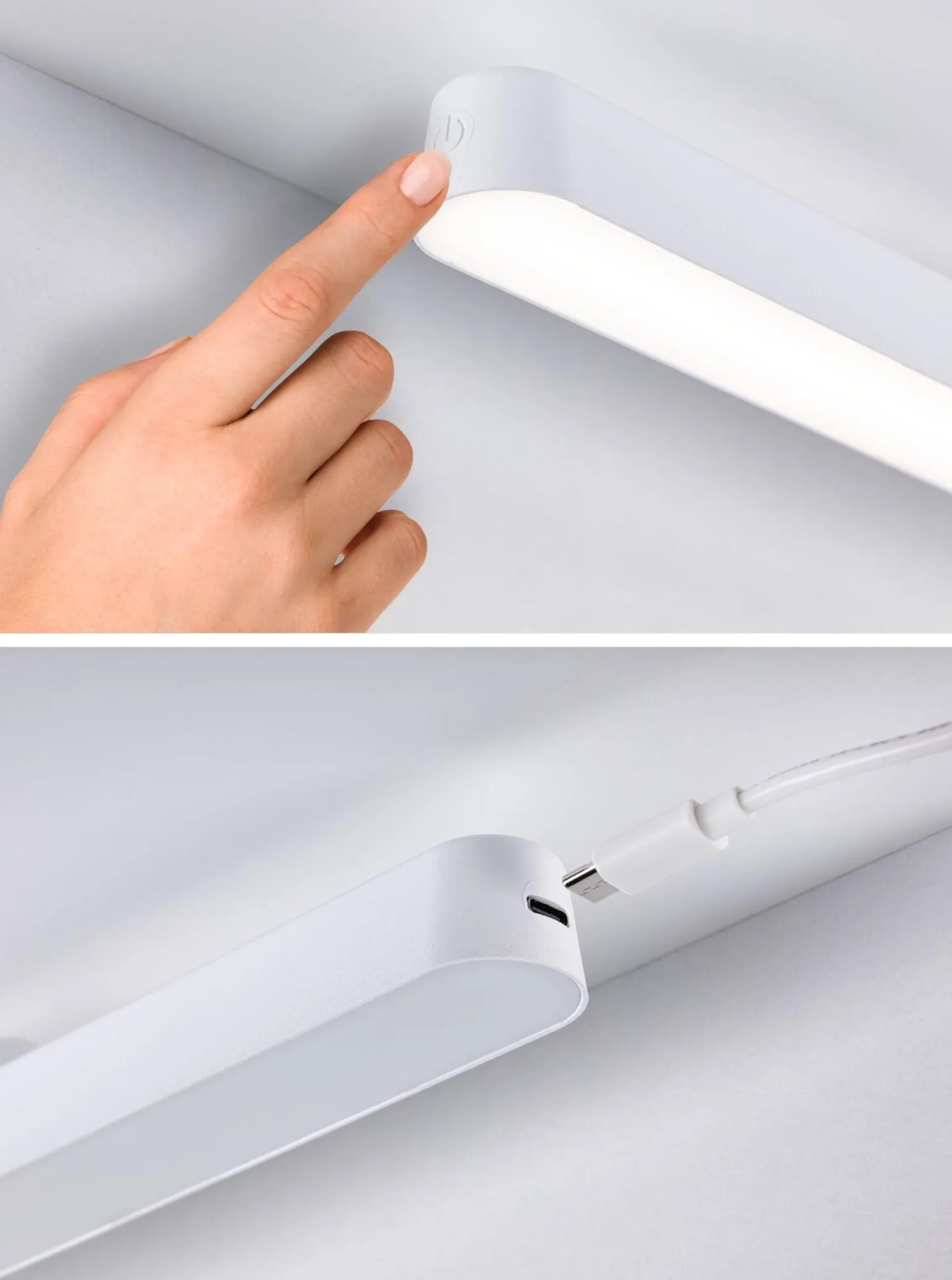 Mobilna lmapa meblowa ATALI LED DIM 2,6W 4000K 240lm USB-C 3.7W biały / tworzywo sztuczne (PL92268) - PAULMANN