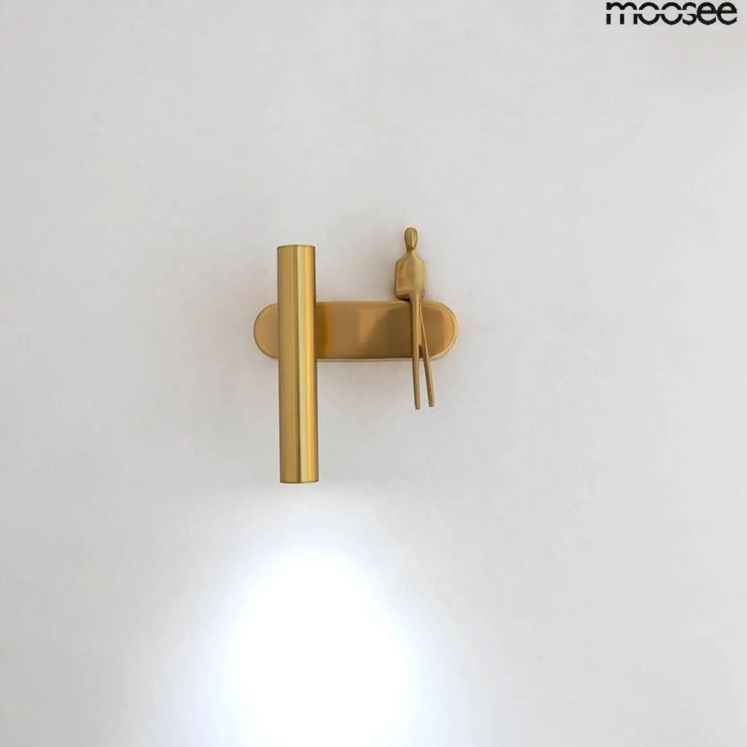 MOOSEE lampa ścienna BOY TUBE L złota (MSE1501100481) - Moosee
