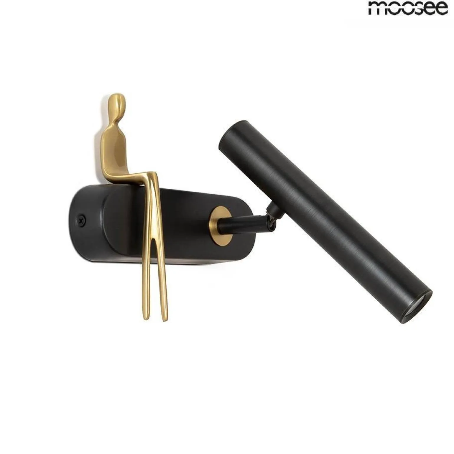 MOOSEE lampa ścienna BOY TUBE R czarna (MSE1501100480) - Moosee
