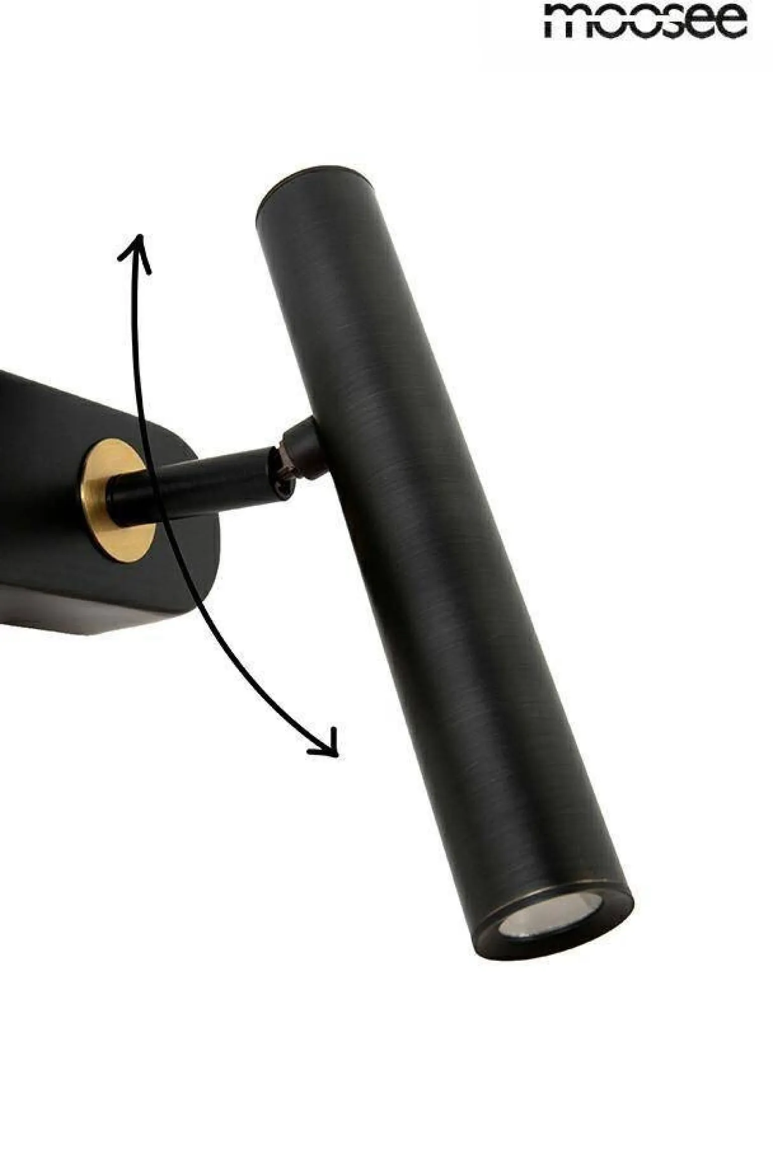MOOSEE lampa ścienna BOY TUBE R czarna (MSE1501100480) - Moosee