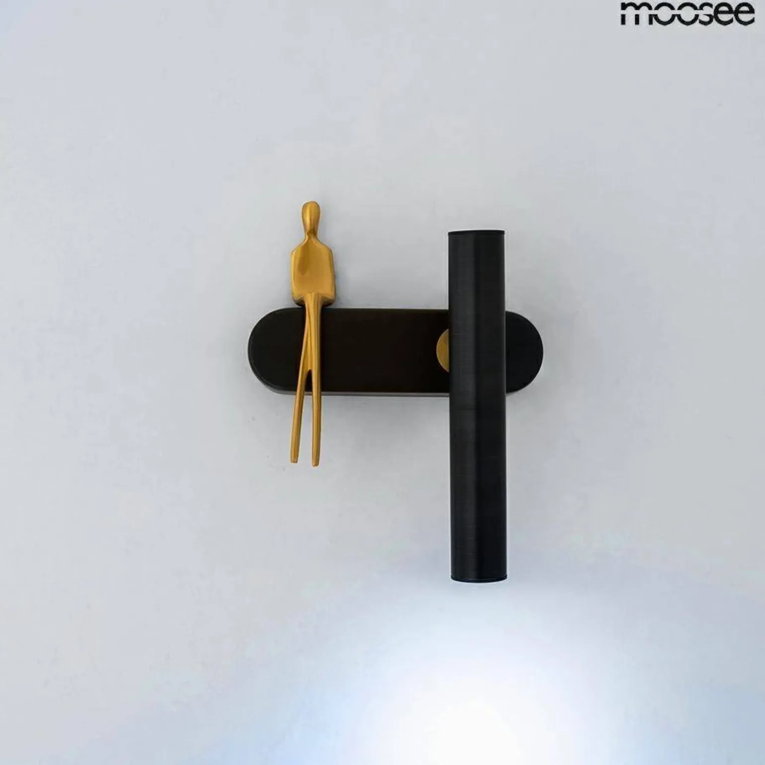 MOOSEE lampa ścienna BOY TUBE R czarna (MSE1501100480) - Moosee