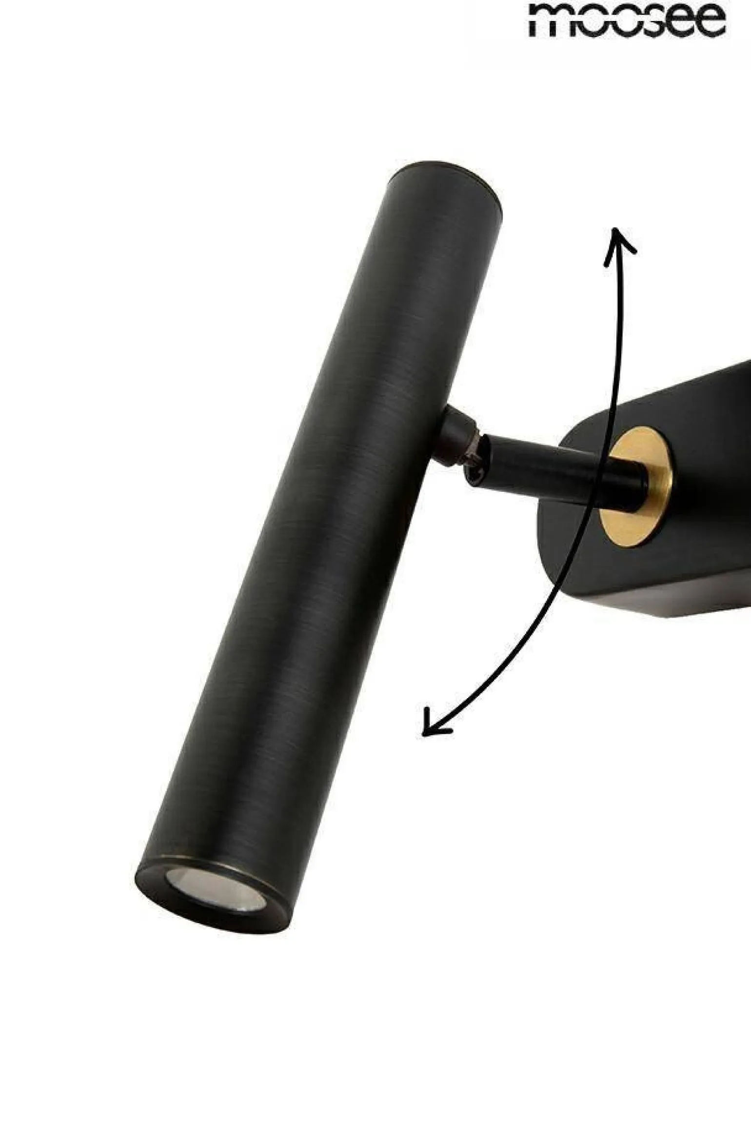 MOOSEE lampa ścienna BOY TUBE L czarna (MSE1501100482) - Moosee