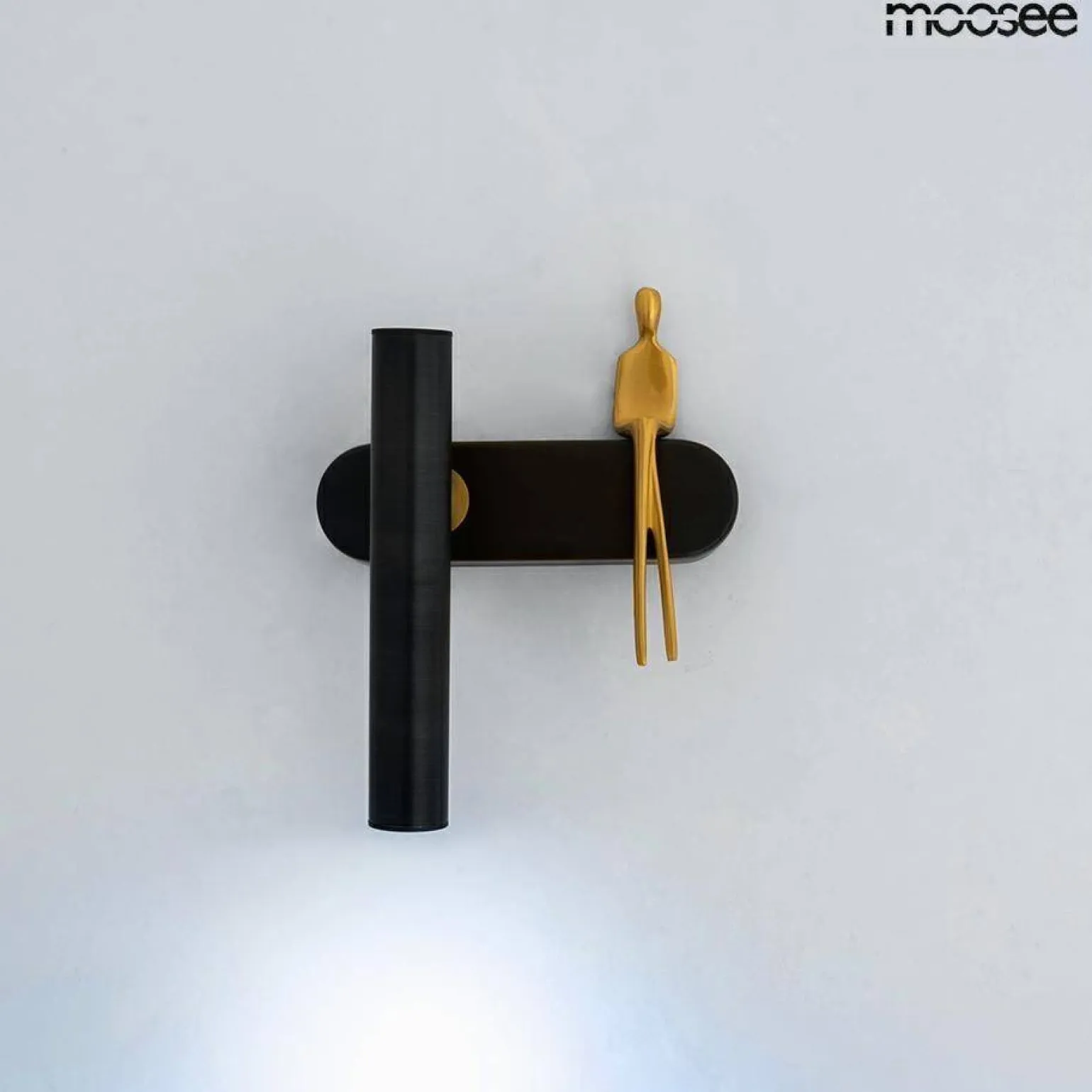 MOOSEE lampa ścienna BOY TUBE L czarna (MSE1501100482) - Moosee