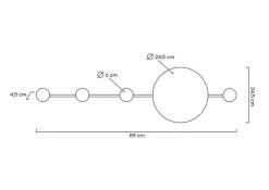MOOSEE lampa ścienna SHADOW HANG z wieszakiem czarna (MSE010400210) - Moosee