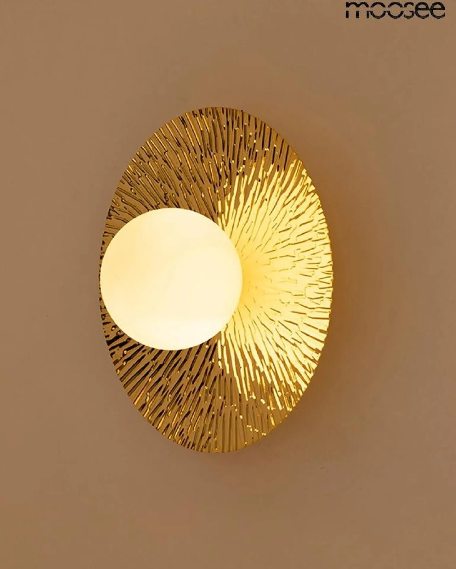 MOOSEE lampa ścienna SOUL 30 złota (MSE1501100574) - Moosee