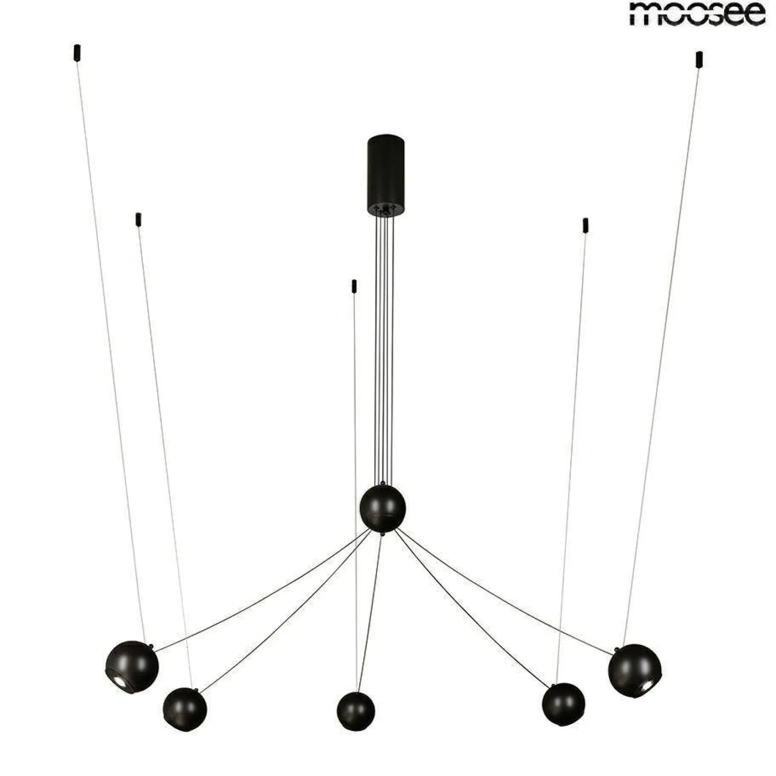 MOOSEE lampa wisząca OCTO 5 czarna (MSE1501100492) - Moosee