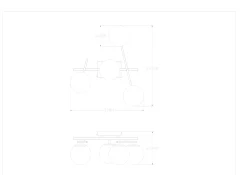 NEBULA LAMPA SUFITOWA NIKIEL/NICKEL (MS223141-SN) - Zuma Line