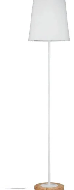 Neordic Stellan Lampa podłogowa max. 1x20W E27 230V Biały/Drewno tkan/met/Drewno   (PL79634) - PAULMANN