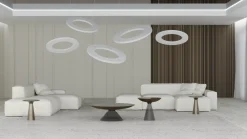 NEXO Z4 - lampa zwieszana pozioma - czerwona terakota - średnica 100 cm - 4000K (5229) - ANTIGO