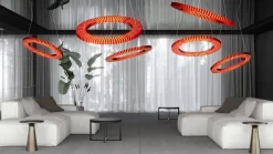 NEXO Z4 - lampa zwieszana pozioma - czerwona terakota - średnica 100 cm - 4000K (5229) - ANTIGO