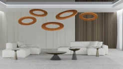 NEXO Z4 - lampa zwieszana pozioma - czerwona terakota - średnica 100 cm - 4000K (5229) - ANTIGO