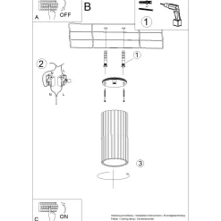 Nowoczesna lampa na sufit IVAR mocca LED 4000K Push dimm/DALI2 (TH.635) - Thoro Lighting
