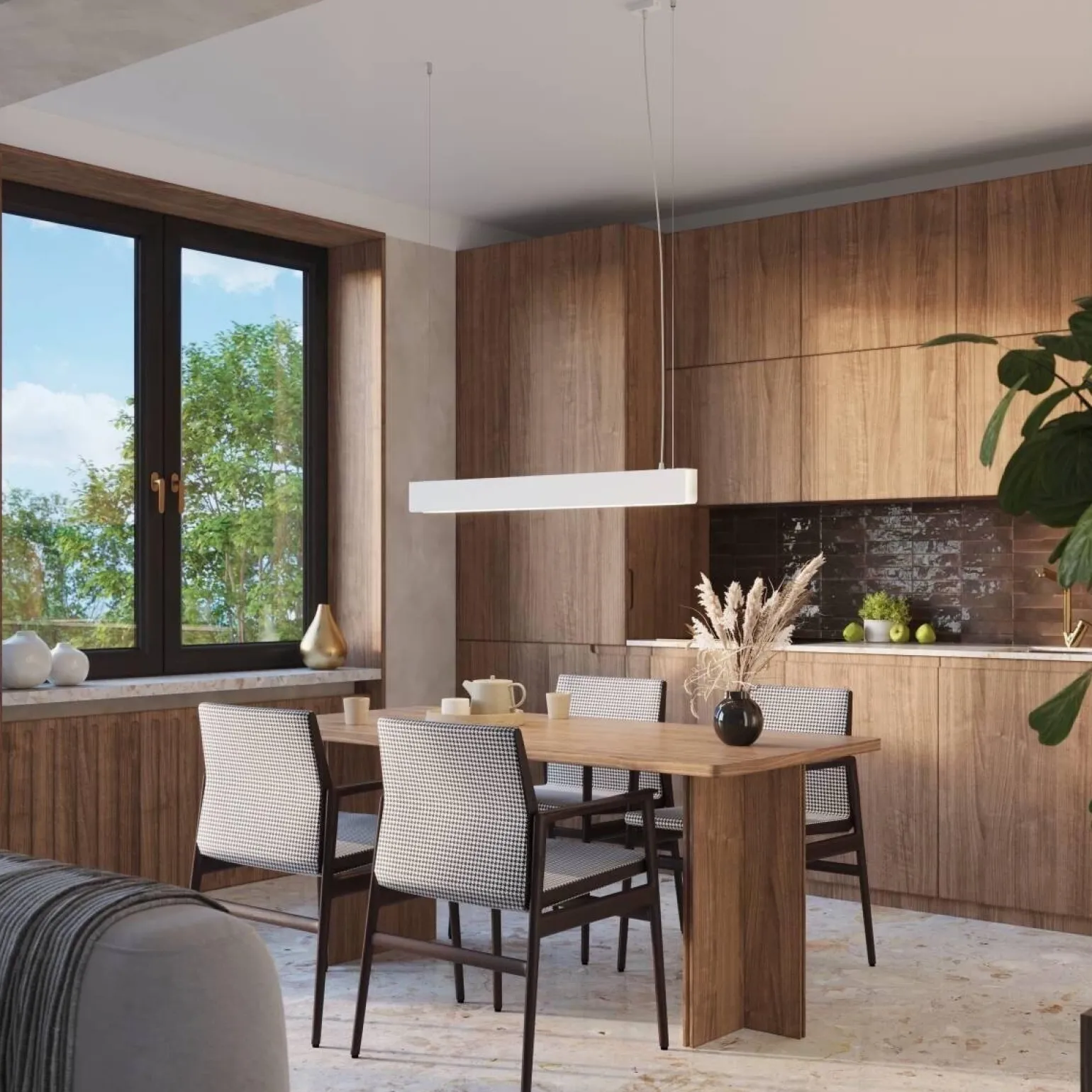 Nowoczesna lampa wisząca do kuchni SPARK biała (SL.1394) - Sollux Lighting