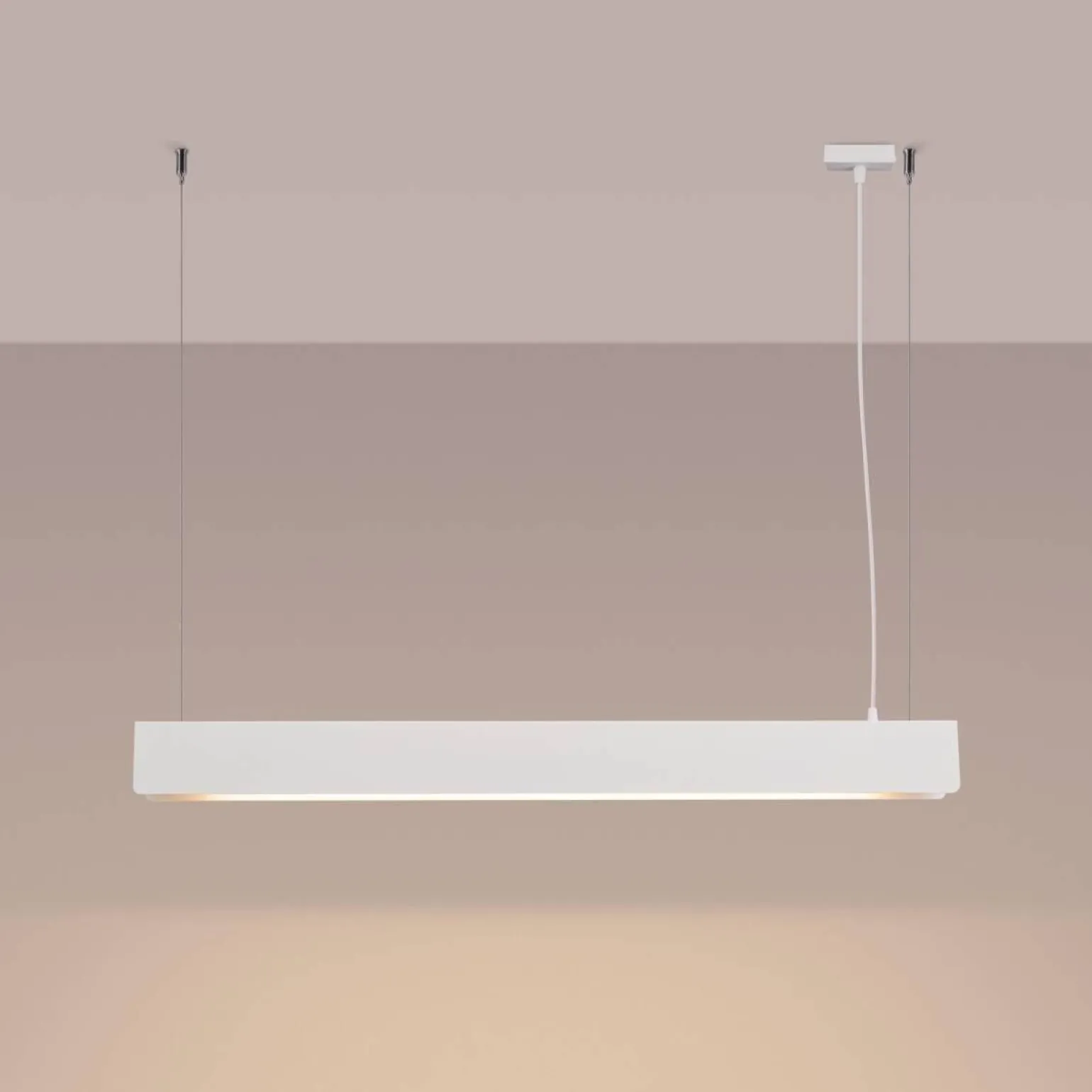 Nowoczesna lampa wisząca do kuchni SPARK biała (SL.1394) - Sollux Lighting