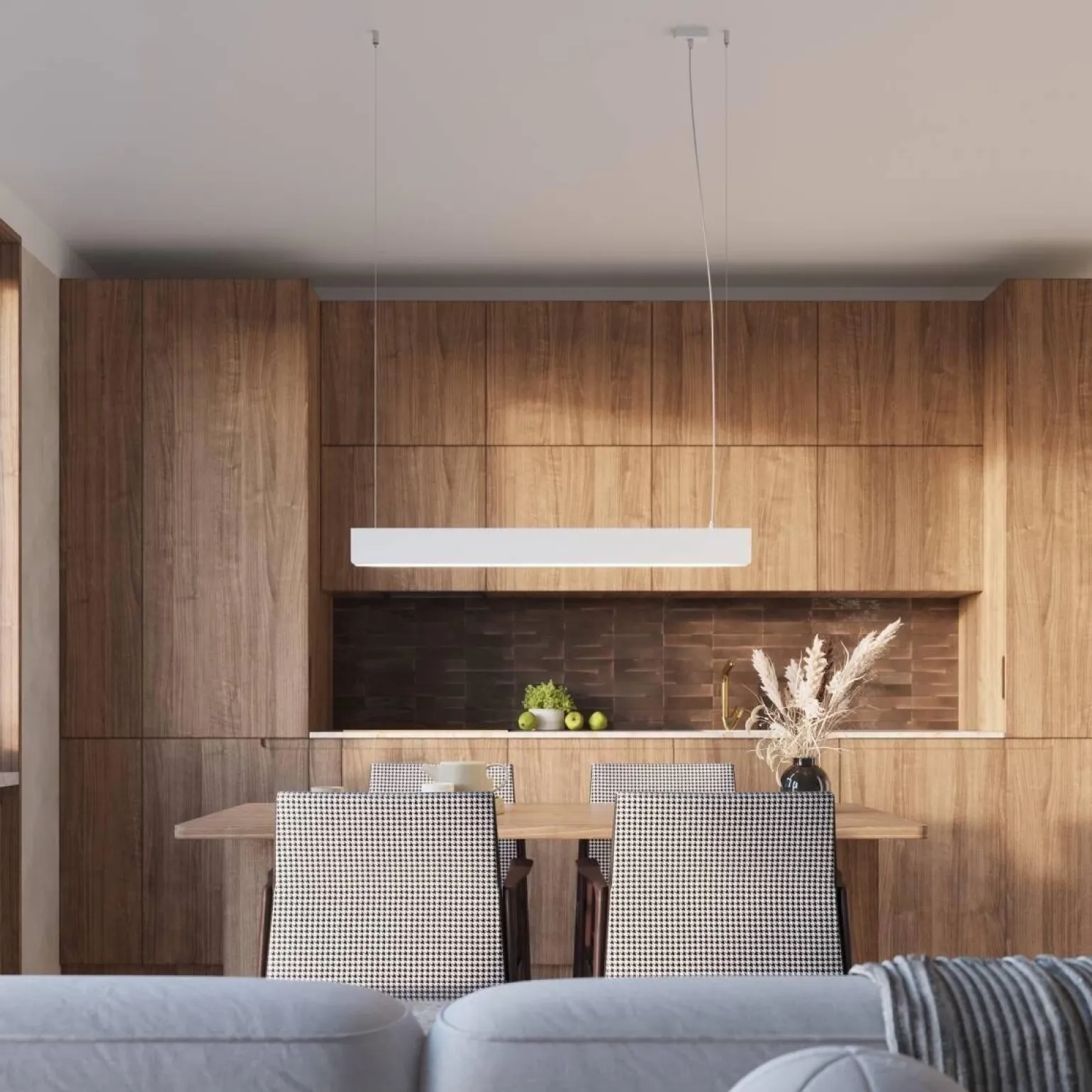 Nowoczesna lampa wisząca do kuchni SPARK biała (SL.1394) - Sollux Lighting