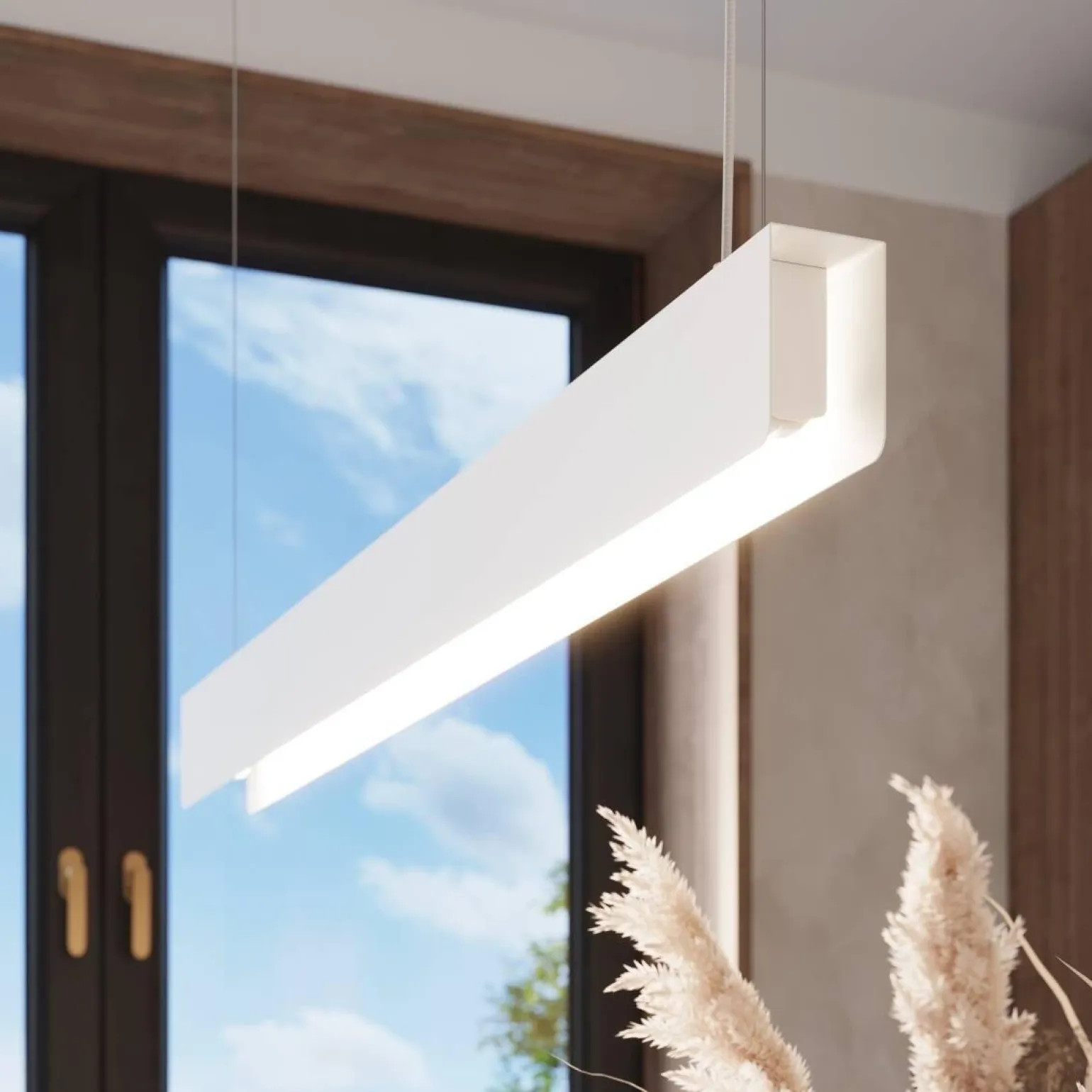 Nowoczesna lampa wisząca do kuchni SPARK biała (SL.1394) - Sollux Lighting