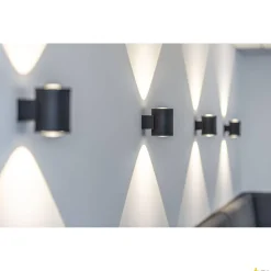 OCULUS UP/DOWN WL, wewnętrzna oprawa ścienna LED, czarna, 2000-3000 K (1004670) - SLV