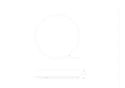 Okrągły ściemnialny plafon z pilotem NADI GOLD (MS724-R400-GD) - Zuma Line