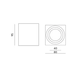 Oprawa do nabudowania AQUARIUS SQUARE CZARNA KPASCZ Kobi Light