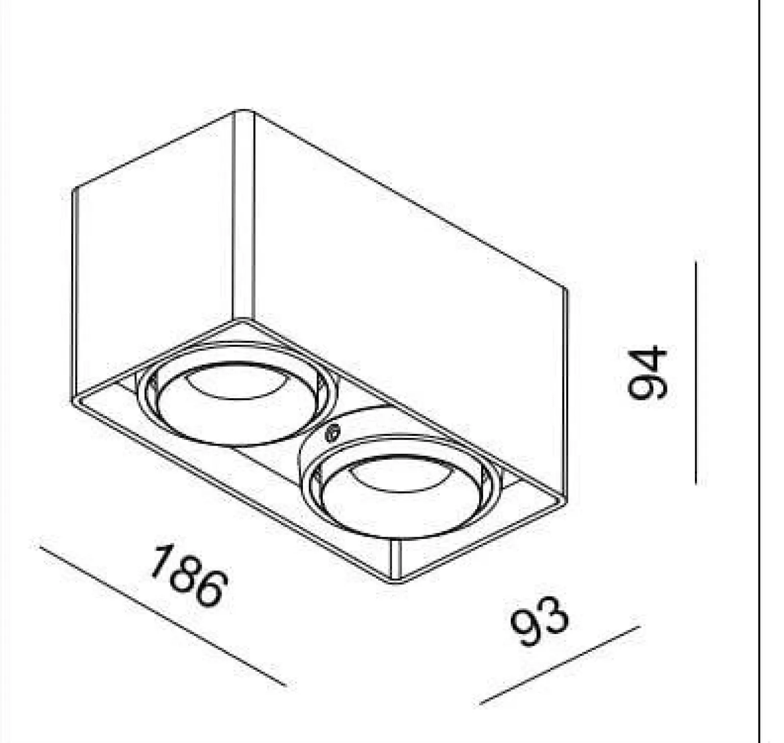 Oprawa LED FASHION 2 ED G2-GU10White&Black IP20 (03368W/B) - ZARlight