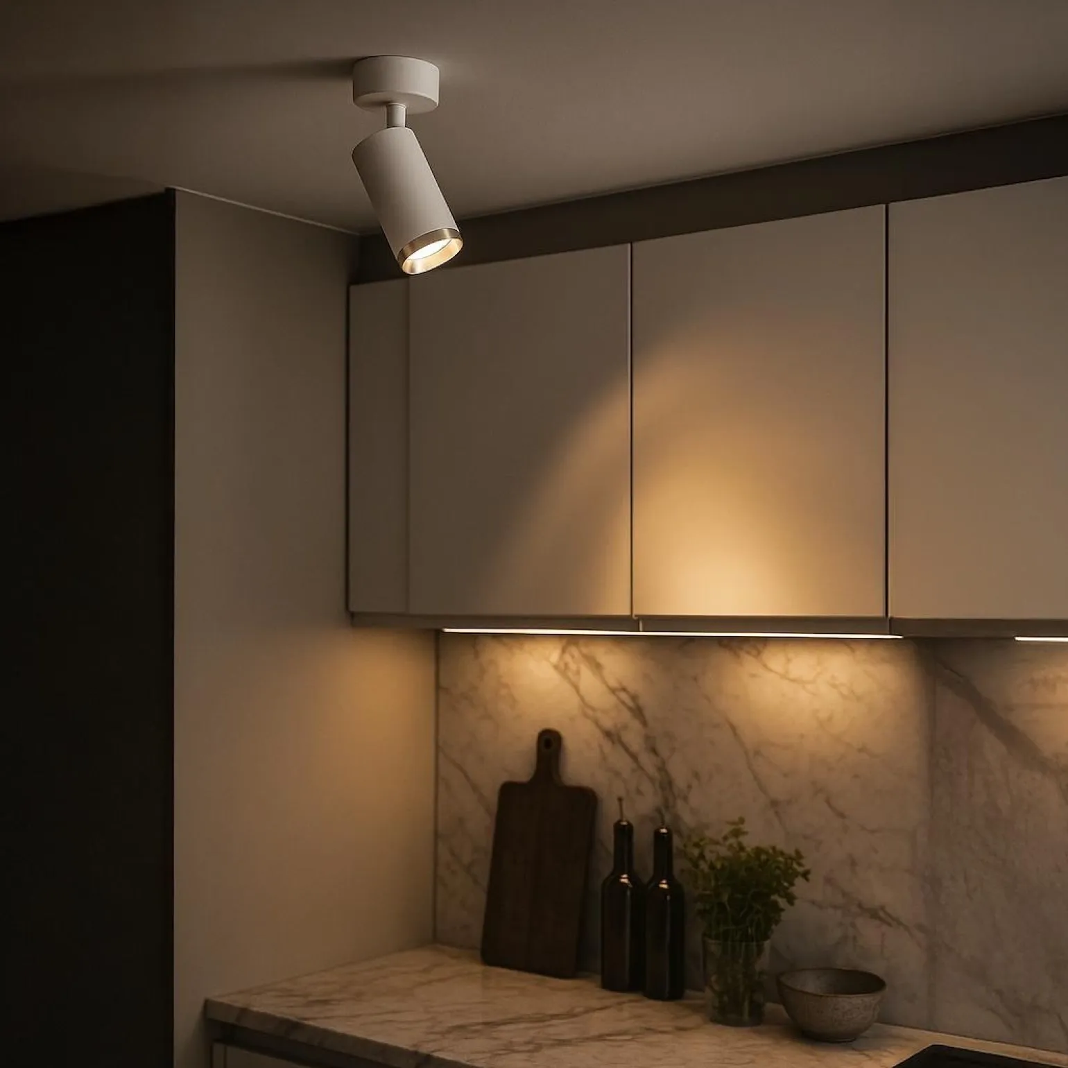 Oprawa Mica Spot Biały + Chrom 1xGU10 (ML2095) - Milagro