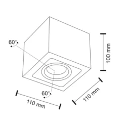 Oprawa natynkowa AWA (czarny) (1135) - Shilo