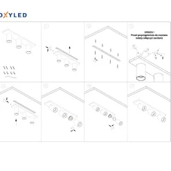 Oprawa natynkowa CROSTI LACCE TRE (455392) - Loonari