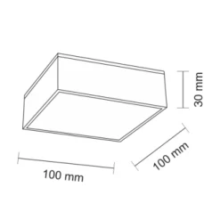 Oprawa natynkowa TOTTORI IL (czarny) (8057) - Shilo