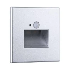 Oprawa przyschodowa EDGE LED czujnik ruchu i zmierzchu kwadrat 1x1,2W 120lm 2700K 230V chrom matowy / tworzywo sztuczne (PL93134) - PAULMANN
