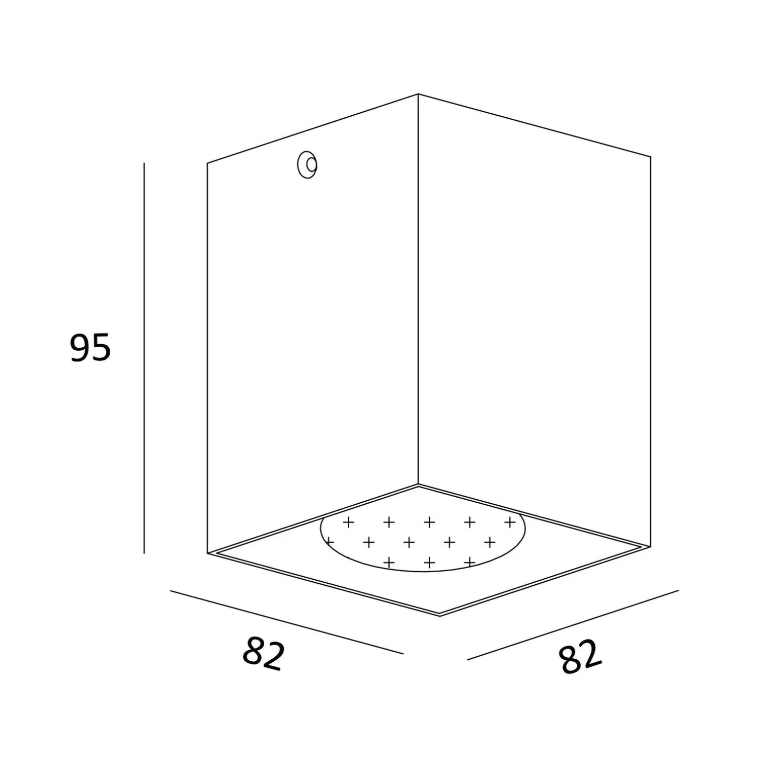 Oprawa sufitowa COLOR SQUARE DL 1 SPOT chrom (50475-CH) - Zuma Line