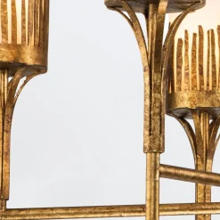 Ozdobny żyrandol Sawgrass - 6 źródeł światła - Płatkowe złoto (QN-SAWGRASS-6-DG-O) - Quintiesse