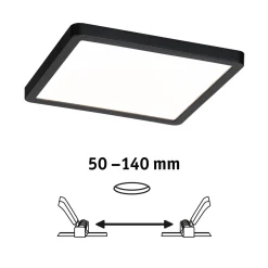 Panel Areo VariFit 175x175mm 2000-4000K 13W czarny IP 44 230V (PL93101) - PAULMANN